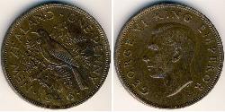 1 Penny Neuseeland Bronze Georg VI (1895-1952)