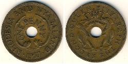 1 Penny Rhodesien (1965 - 1979) Bronze Elizabeth II (1926-2022)