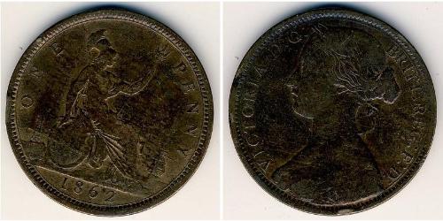 1 Penny Royaume-Uni Bronze 