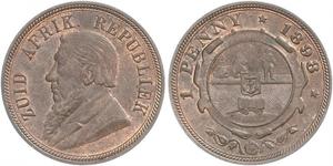 1 Penny South Africa (1910 - ) Bronze Paul Kruger (1825 - 1904)