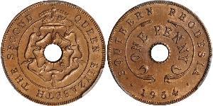 1 Penny Southern Rhodesia (1923-1980) Bronze George VI (1895-1952)