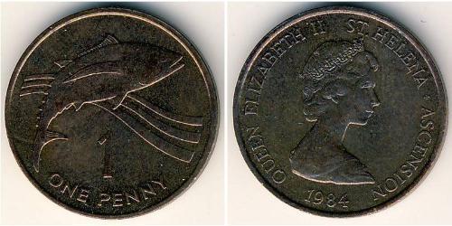 1 Penny St. Helena (1981 - ) Bronze 