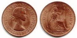 1 Penny United Kingdom (1922-) Bronze Elizabeth II (1926-2022)