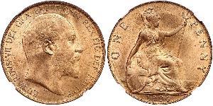 1 Penny United Kingdom of Great Britain and Ireland (1801-1922) Bronze Edward VII (1841-1910)