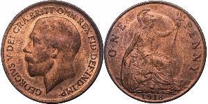 1 Penny United Kingdom of Great Britain and Ireland (1801-1922) Bronze George V of the United Kingdom (1865-1936)