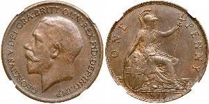 1 Penny United Kingdom of Great Britain and Ireland (1801-1922) Bronze George V of the United Kingdom (1865-1936)