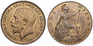 1 Penny United Kingdom of Great Britain and Ireland (1801-1922) Bronze George V of the United Kingdom (1865-1936)