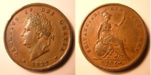 1 Penny United Kingdom of Great Britain and Ireland (1801-1922) Bronze George IV (1762-1830)