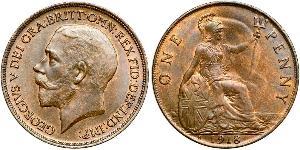 1 Penny United Kingdom of Great Britain and Ireland (1801-1922) Bronze George V of the United Kingdom (1865-1936)
