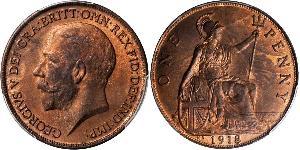 1 Penny United Kingdom of Great Britain and Ireland (1801-1922) Bronze George V of the United Kingdom (1865-1936)