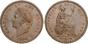 1 Penny United Kingdom of Great Britain and Ireland (1801-1922) Bronze George IV (1762-1830)