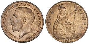 1 Penny United Kingdom of Great Britain and Ireland (1801-1922) Bronze George V of the United Kingdom (1865-1936)