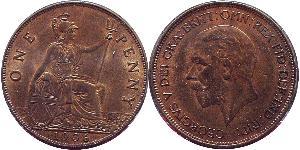 1 Penny United Kingdom of Great Britain and Ireland (1801-1922) Bronze George V of the United Kingdom (1865-1936)