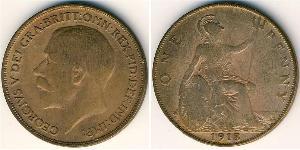 1 Penny United Kingdom of Great Britain and Ireland (1801-1922) Bronze George V of the United Kingdom (1865-1936)