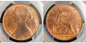 1 Penny Vereinigtes Königreich Bronze 