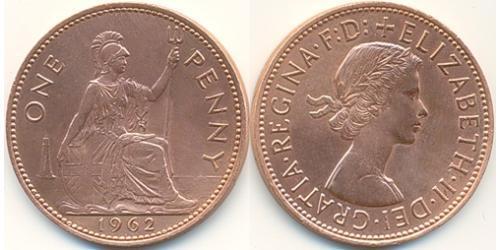 1 Penny Vereinigtes Königreich (1922-) Bronze Elizabeth II (1926-2022)