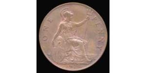 1 Penny Vereinigtes Königreich von Großbritannien und Irland (1801-1922) Bronze George V (1865-1936)