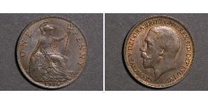 1 Penny Vereinigtes Königreich von Großbritannien und Irland (1801-1922) Bronze George V (1865-1936)
