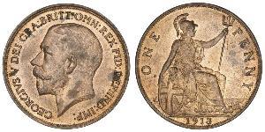 1 Penny Vereinigtes Königreich von Großbritannien und Irland (1801-1922) Bronze George V (1865-1936)