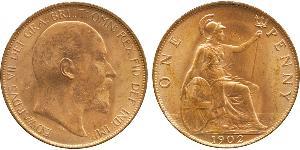 1 Penny Vereinigtes Königreich von Großbritannien und Irland (1801-1922) Bronze Eduard VII (1841-1910)