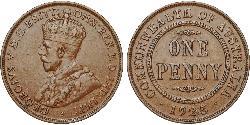 1 Penny Ôstralie (1788 - 1939) Bronze George V (1865-1936)