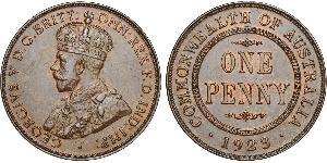 1 Penny Ôstralie (1788 - 1939) Bronze George V (1865-1936)