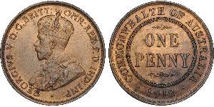 1 Penny Ôstralie (1788 - 1939) Bronze George V (1865-1936)