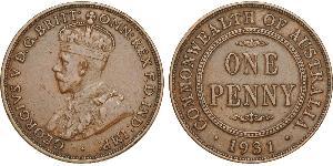 1 Penny Australia (1788 - 1939) Bronzo Giorgio V (1865-1936)