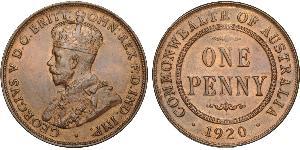 1 Penny Australia (1788 - 1939) Bronzo Giorgio V (1865-1936)