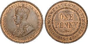 1 Penny Australia (1788 - 1939) Bronzo Giorgio V (1865-1936)