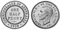 1 Penny Australia (1939 - ) Bronzo Giorgio VI (1895-1952)