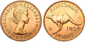 1 Penny Australia (1939 - ) Bronzo Elisabetta II (1926-2022)