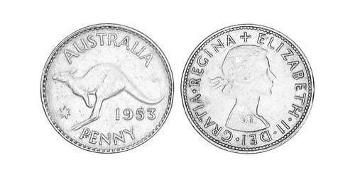 1 Penny Australia (1939 - ) Bronzo Elisabetta II (1926-2022)