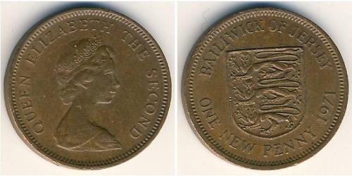 1 Penny Baliato di Jersey (1066 - ) Bronzo 