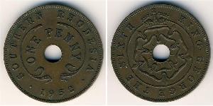 1 Penny Southern Rhodesia (1923-1980) Bronzo Giorgio VI (1895-1952)