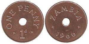 1 Penny Zambia (1964 - ) Bronzo 