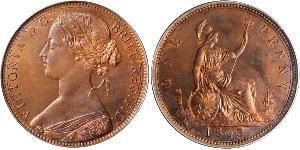 1 Penny Reino Unido de Gran Bretaña e Irlanda (1801-1922) Cobre Victoria (1819 - 1901)