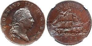 1 Penny Bermuda Copper George III (1738-1820)