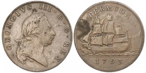 1 Penny Bermuda Copper George III (1738-1820)