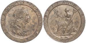 1 Penny Kingdom of Great Britain (1707-1801) Copper George III (1738-1820)