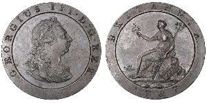 1 Penny Kingdom of Great Britain (1707-1801) Copper George III (1738-1820)