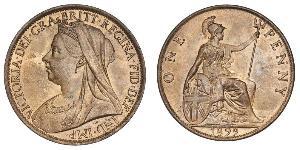 1 Penny United Kingdom of Great Britain and Ireland (1801-1922) Copper Victoria (1819 - 1901)
