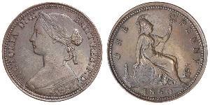 1 Penny United Kingdom of Great Britain and Ireland (1801-1922) Copper Victoria (1819 - 1901)