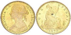 1 Penny United Kingdom of Great Britain and Ireland (1801-1922) Copper Victoria (1819 - 1901)