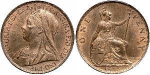 1 Penny United Kingdom of Great Britain and Ireland (1801-1922) Copper Victoria (1819 - 1901)