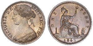1 Penny United Kingdom of Great Britain and Ireland (1801-1922) Copper Victoria (1819 - 1901)