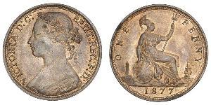 1 Penny United Kingdom of Great Britain and Ireland (1801-1922) Copper Victoria (1819 - 1901)