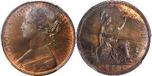 1 Penny United Kingdom of Great Britain and Ireland (1801-1922) Copper Victoria (1819 - 1901)