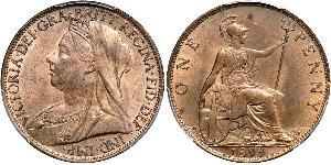 1 Penny United Kingdom of Great Britain and Ireland (1801-1922) Copper Victoria (1819 - 1901)