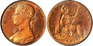 1 Penny United Kingdom of Great Britain and Ireland (1801-1922) Copper Victoria (1819 - 1901)